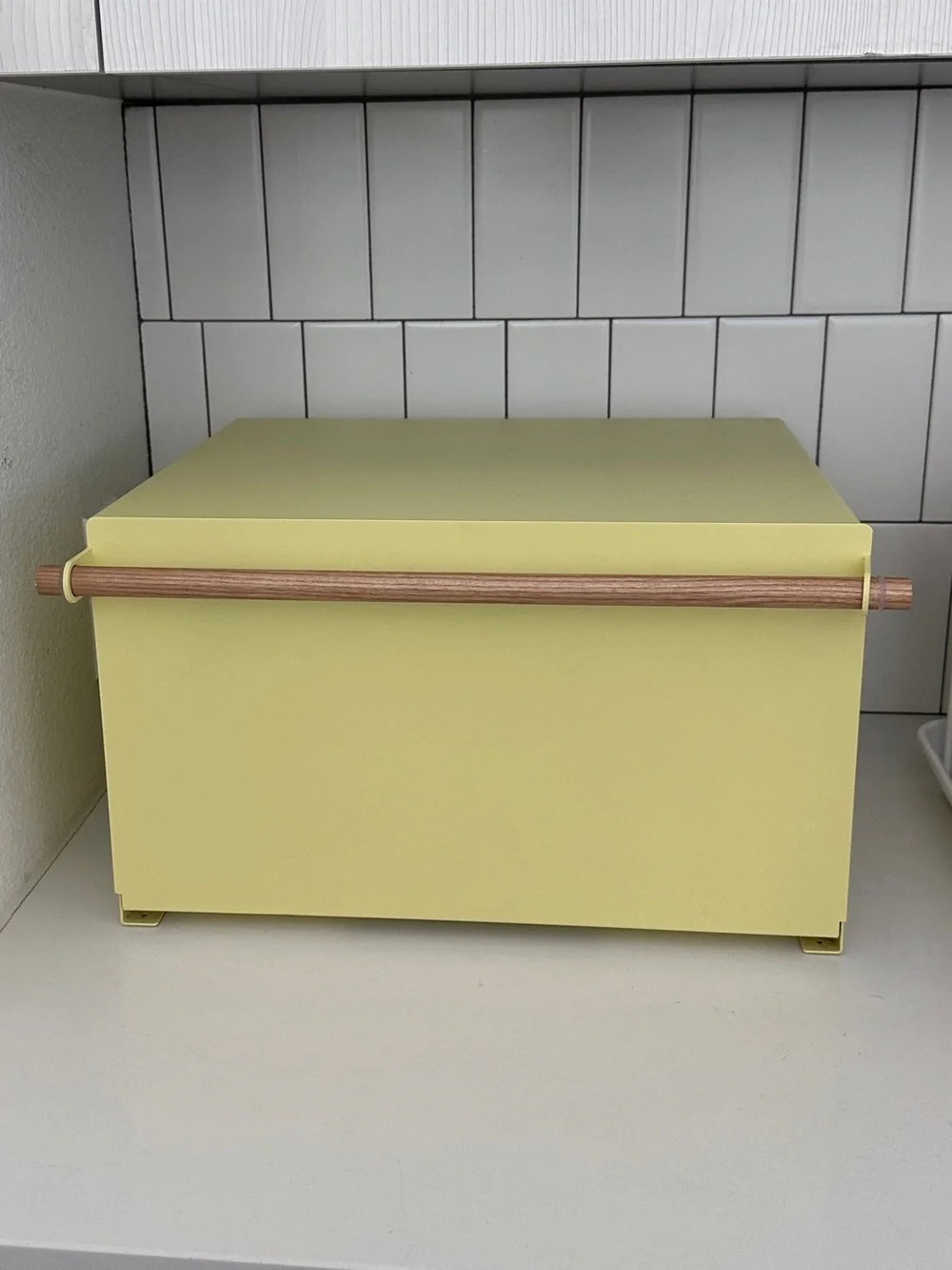 Yamazaki Home Yellow Steel Bread Box